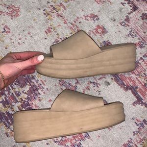 Tan Platform Sandal